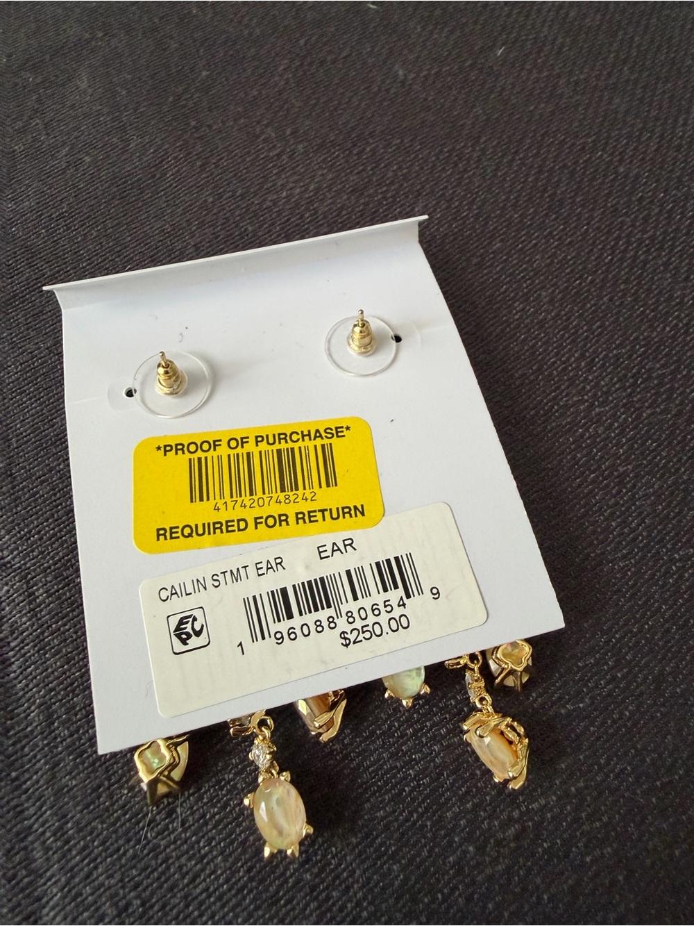 Kendra Scott Cailin Gold Statement Drop Earrings NWT - Picture 13 of 13